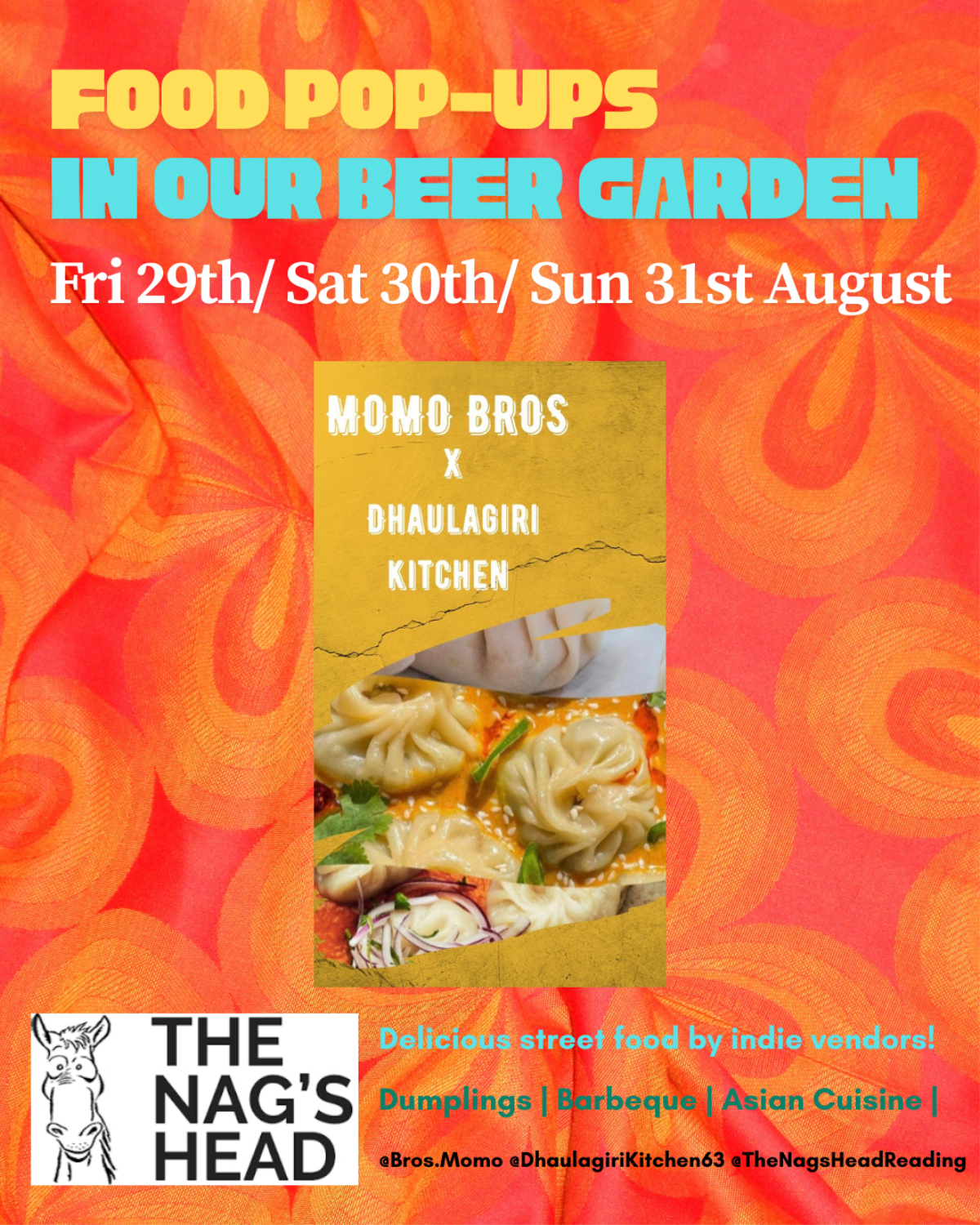 Food Pop-ups in our Beer Garden: Momo Bros X Dhaulagiri Kitchen